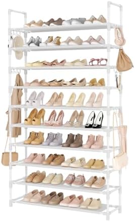 LANTEFUL Tall Shoe Rack 10 Tier Shoe Organizer Large Shoe Shelf by LANTEFULforTidyingHouse