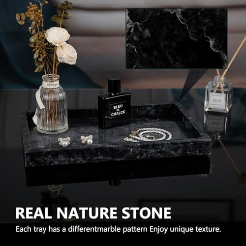 Real Natural Marble Tray for Bathroom, Kitchen Counter & Desktop - Image 4