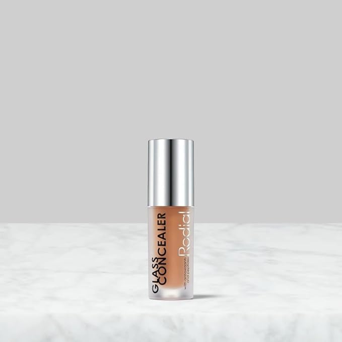 Rodial Glass Concealer Shade 5 - Luminous, Full-Coverage Cream with Peptides and Antioxidants for Flawless Skin, 0.1 fl. oz.