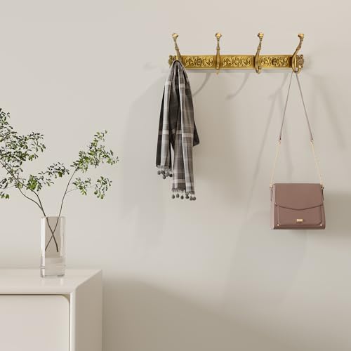 Coat Rack Wall Mount, Vintage Wall Hooks Coat Hooks Antique Towel Racks - Image 4