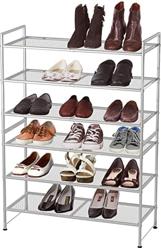 Simple Houseware 3-Tier Stackable Mesh Shoe Rack - Image 5