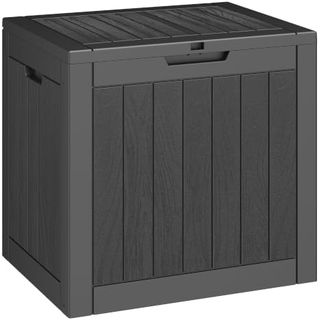 Outdoor Storage Box Waterproof, 35 Gallon Deck Box by WTFGO