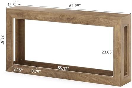 LITTLE TREE 63" Console Tables, Long Entryway Table, Modern Sofa Tables - Image 2