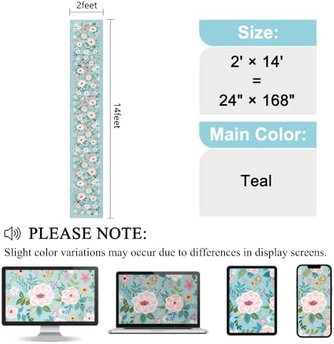 DUKINO 2x14 Runner Rug, Washable Long Kitchen Runner Rug Non Slip - Image 2
