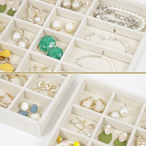 Large Velvet Jewelry Organizer, Velvet Jewelry Organizer Sunglasses Storage - Image 6