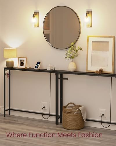 VASAGLE 39.4" Console Table Set of 2, Couch Tables - Image 4