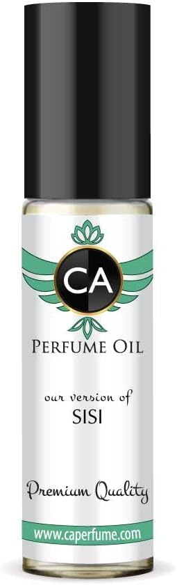 CA Perfume Impression of Sisi For Women Replica Fragrance Body Oil Dupes Alcohol-Free Essential Aromatherapy Sample Travel Size Concentrated Long Lasting Attar Roll-On 0.3 Fl Oz/10ml