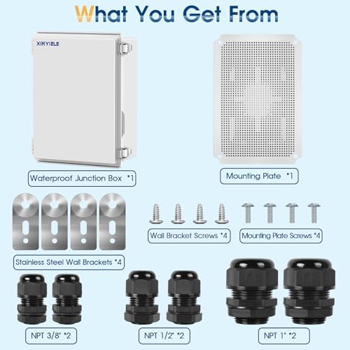 Waterproof Outdoor Project ABS Plastic Junction Box IP67 Weatherproof Dustproof - Image 7