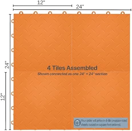 IncStores Nitro Garage Tiles 12"x12" Interlocking Garage Flooring - Image 6