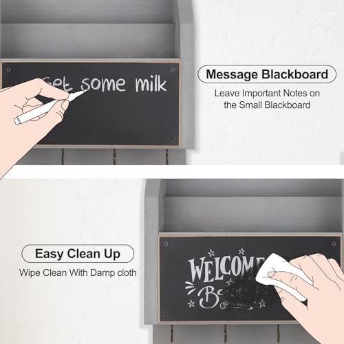 Lwenki Mail and Key Holder – Wall Mount Key Hanger - Image 6