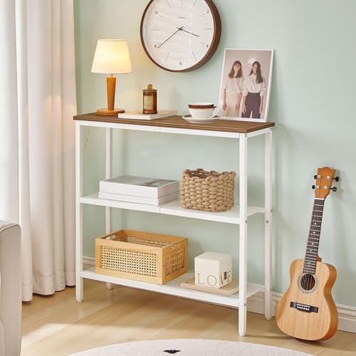 HOOBRO 29.5" Narrow Console Table, 3 Tier Entryway Table, Thin Sofa Table - Image 5