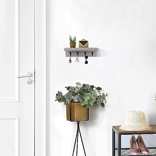Key Holder Wall Mount, Farmhouse Wall Shelf - Image 5