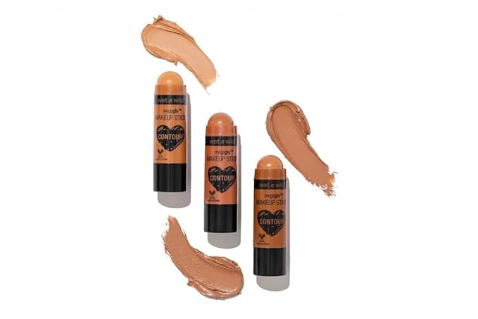 wet n wild MegaGlo Makeup Stick Conceal Contour Brown Oak's On You 1.1oz & Neutral Follow Your Bisque 1oz Bundle