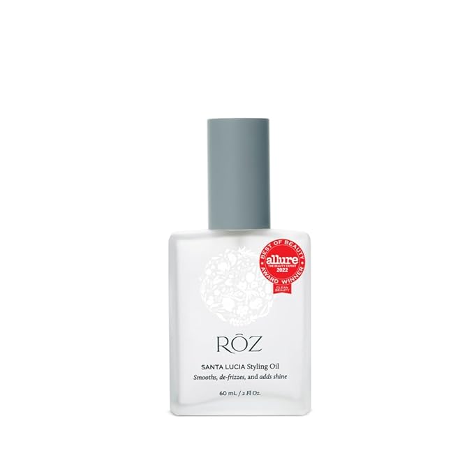 RŌZ Santa Lucia Styling Oil - Lightweight, Nourishing Hair Oil, a Foundation for Daily Styling, Frizz Control and Shine - Heat Protectant, Vegan, for All Hair Types - 2 Fl.Oz / 60 ml