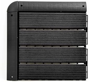 FloorPops Edge Strip Interlocking Deck Tiles, Dark Grey - Image 4