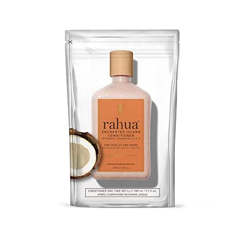 Rahua Enchanted Island Hair Conditioner with Biotin, Refill 9.5 Fl Oz, Supports Strength Hair Growth & Shine, All Hair Types, Vitamin C, E, A, B6, Coconut Guava, Nourishing Hair Care for Men and Women