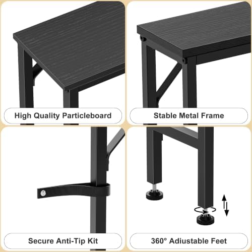 47.2" Console Table, Narrow Entryway Table, Skinny Sofa Table, Behind CouchTable - Image 4