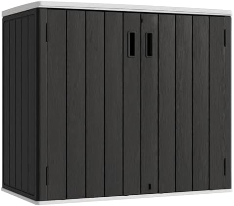 KINYING Outdoor Horizontal Storage Sheds, 37 Cu.ft Outdoor Storage Cabinet by KINYING