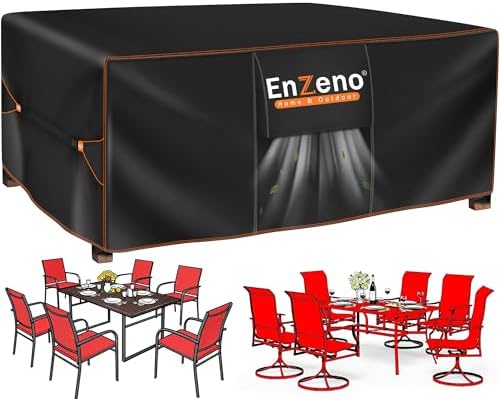 Enzeno Patio Furniture Cover Outdoor Waterproof 60" L x 30" W x 28" H by Enzeno