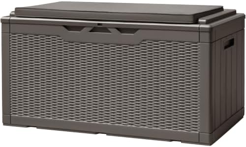 Devoko 100 Gallon Deck Box Waterproof Outdoor Storage Box by DEVOKO