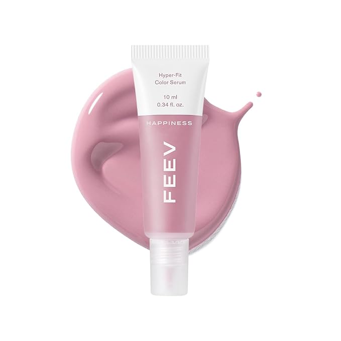 FEEV Hyper-Fit Color Serum Liquid Blush(10ml) | Dewy Cheek Blush Makeup | 50% of Hydrating Essence | Vegan | K-beauty (Happiness, 10ml)