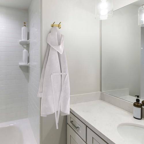 Brushed Gold Small Coat Rack Wall Mount – 6 Inch Stainless Steel Rail - Image 5