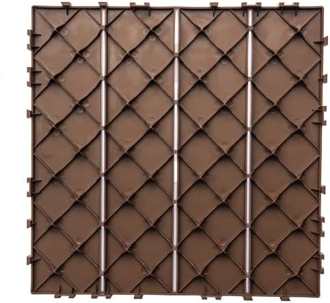 11 Interlocking Deck Tiles, 11.42"x11.42" Patio Tiles - Image 2