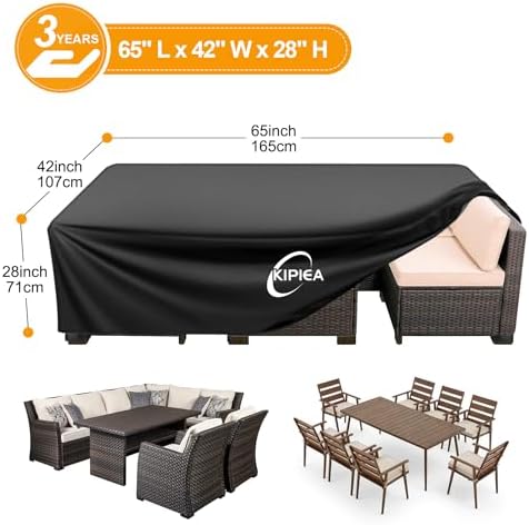 Kipiea Patio Furniture Covers Waterproof Winter, Heavy-Duty Outdoor Furniture - Image 2
