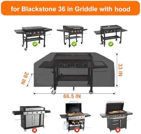 Griddle Cover 600D Heavy Duty for 36 inch Griddle - Image 2
