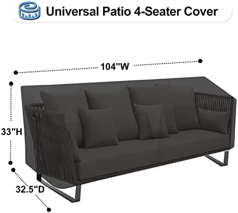 OutdoorLines Outdoor Waterproof Loveseat Couch Cover - Image 2