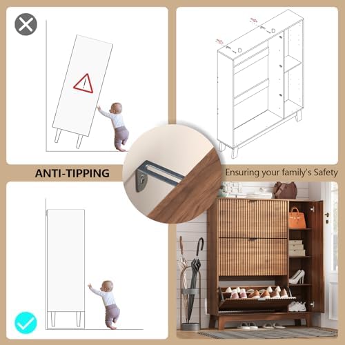 Shoe Cabinet Storage for Entryway - Image 7