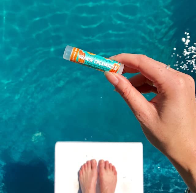 Crazy Rumors Orange Creamsicle Lip Balm. 100% Natural, Vegan, Plant-Based, Made in USA (1-Pack)