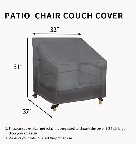 Easy-Going Heavy Duty Outdoor Chair Cover, 2 Pack-32Wx37Dx31H inch - Image 6
