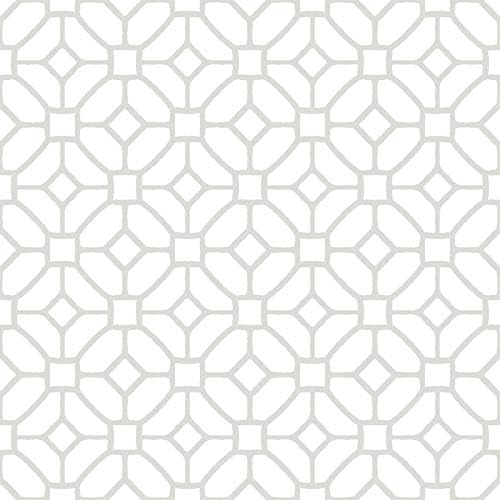 FloorPops Lattice Peel and Stick Floor Tiles, Geometric Vinyl Floor Tiles by FloorPops