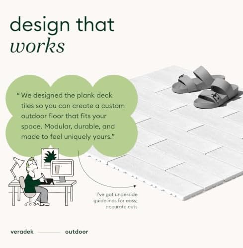 Veradek Outdoor Flooring Series Deck Tiles | Durable Interlocking Deck Tiles - Image 3