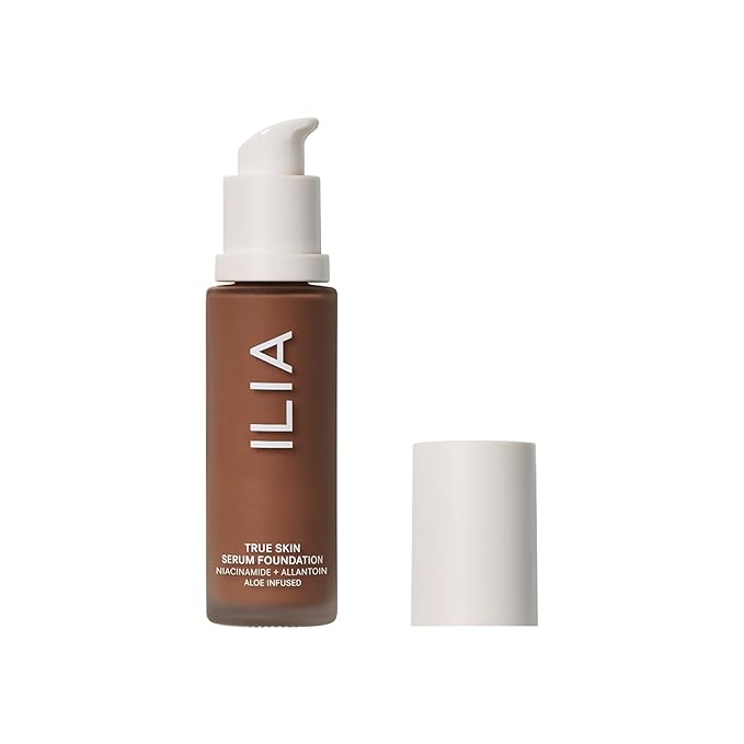 ILIA - True Skin Serum Foundation | Non-comedogenic, Cruelty-Free, Vegan, Weightless Feel, Buildable Coverage, Safe For Sensitive Skin (Macquarie SF13)