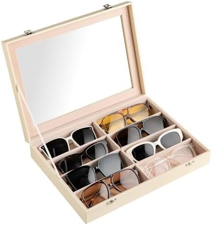 Frebeauty 8-Slot Sunglass Organizer, Sunglass Holder by Frebeauty