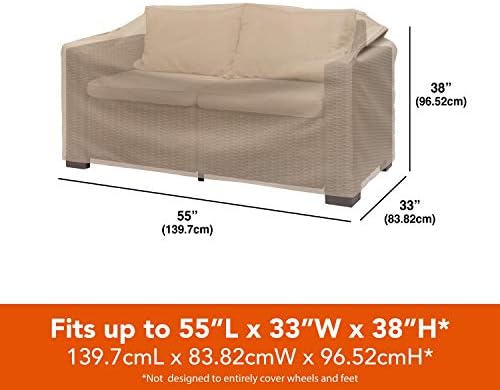 Modern Leisure Basics Patio Loveseat Cover - Image 2