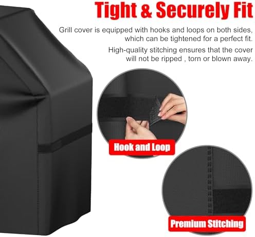 Grill Cover, 44 inch Heavy Duty BBQ Gas Grill Cover - Image 4