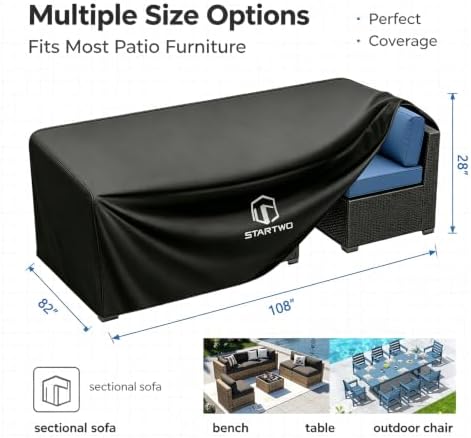Garden Backyard Patio Furniture Cover, Outdoor Furniture Covers Waterproof - Image 2