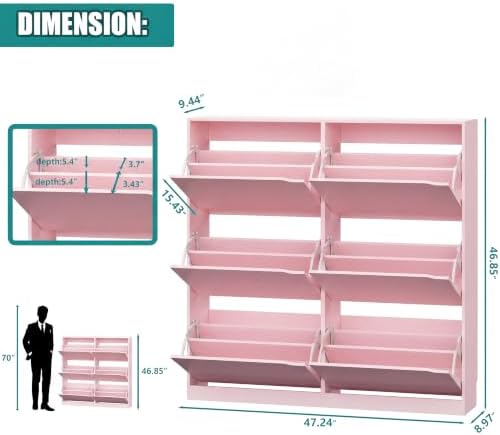 Xixini Shoe Storage Cabinet for Entryway - Image 2