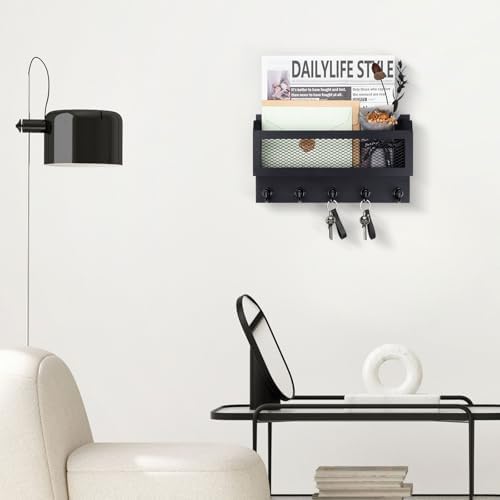 Nekon Mail and Key Holder for Wall Decorative, 11 Inch Mail Holder - Image 5