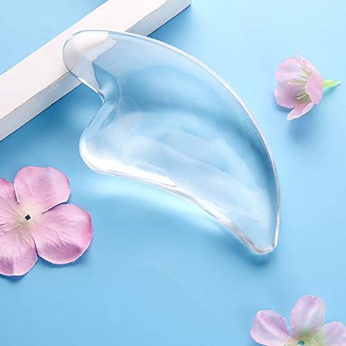 Transparent Gua Sha Facial Tools Natural Resin Face Massage Tool, Body Gua Sha Lymphatic Drainage Massager Fascia Blaster for Cellulite Remove Skin Care, Relieve Muscle Tension and Jawline Sculpting