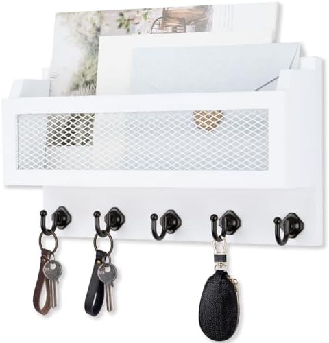 Nekon Mail and Key Holder for Wall Decorative, 11 Inch Mail Holder by NekonDesign