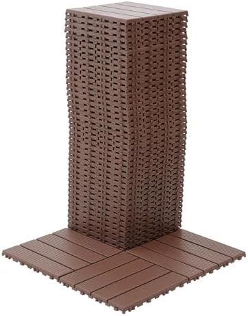 44 Pack Interlocking Deck Tiles, 12x12 Inch Modern Plastic Outdoor Flooring - Image 6