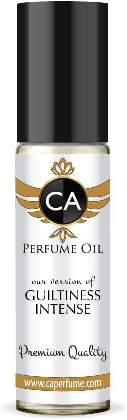 CA Perfume Impression of Guiltiness Intense For Women Replica Fragrance Body Oil Dupes Alcohol-Free Essential Aromatherapy Sample Travel Size Concentrated Long Lasting Attar Roll-On 0.3 Fl Oz/10ml