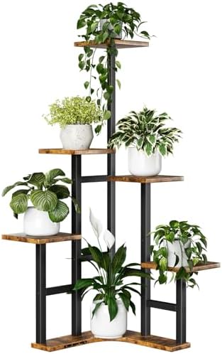 Yzosvki Corner Plant Stand Indoor 6 Tiered Corner Plant Shelf by Yzosvki