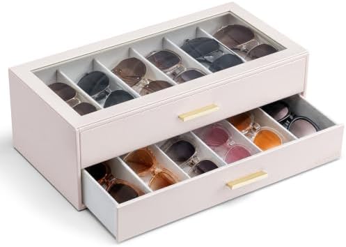 VLANDO 12-Slot Sunglasses Organizer Case by VLANDO