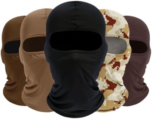 ROXUN Balaclava Ski Mask, 5 Pack Neck Gaiter Motorcycle Summer Cooling by Roxun