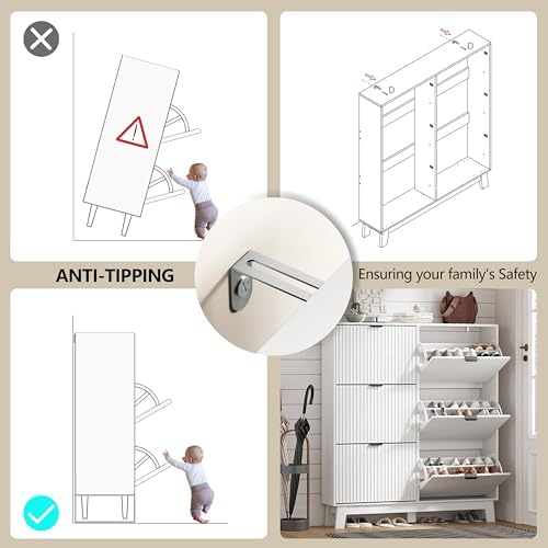 HUANLEGO Shoe Cabinet Storage for Entryway - Image 6